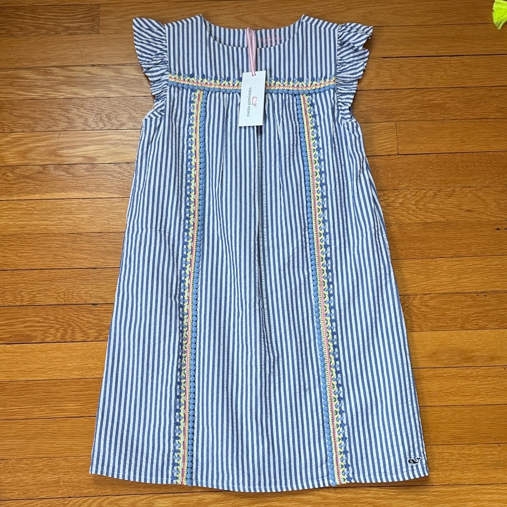 Vineyard Vines NWT Striped Dress with Colorful Accents